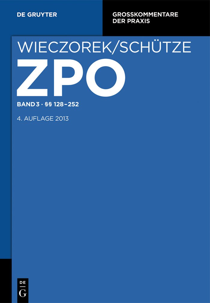 §§ 128-252 (Großkommentare der Praxis) (German Edition)