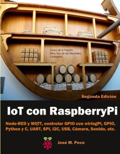 IoT con Raspberry Pi: Node-RED y MQTT, control de los GPIO con wiringPi y RPI, Python y C, UART, SPI, I2C, USB, Camara, Sonido, etc (Spanish Edition)