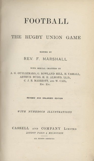 Football The Rugby Union Game