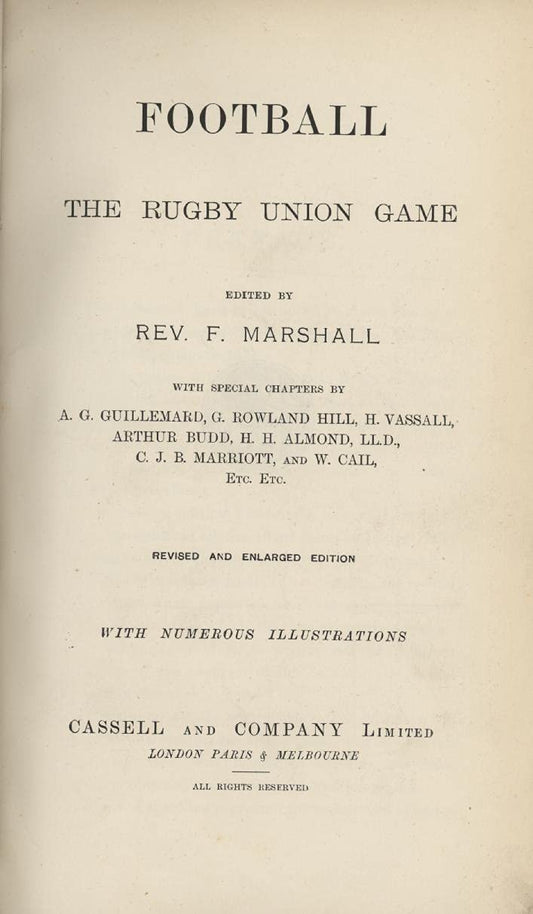 Football The Rugby Union Game