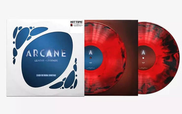 Arcane League of Legends Season Two Original Soundtrack Dark Anomaly, Hot Topic Exclusive, Magma Splatter, Red and Black