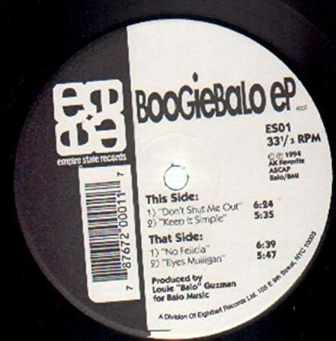 LOUIE BALO GUZMAN / BOOGIE BALO EP