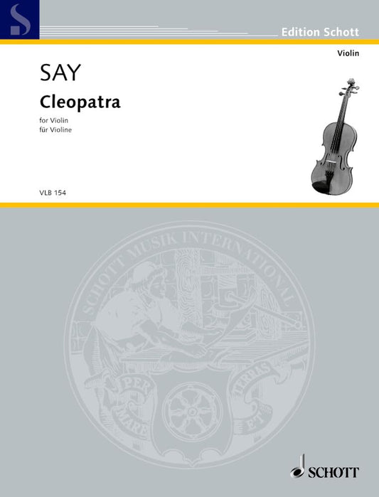 Cleopatra: pour violon solo. op. 34. violin.