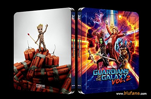GUARDIANS OF THE GALAXY VOL.2 [3D Blu-ray+2D Blu-ray BLUFANS Steelbook QUARTER SLIP 1/4 Edition; Region-Free; Sold Out]