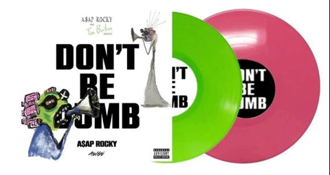 A$AP Rocky - Don't Be Dumb Vinyl GR1M Alternative Artwork with Signed Insert Pink & Green 2LP