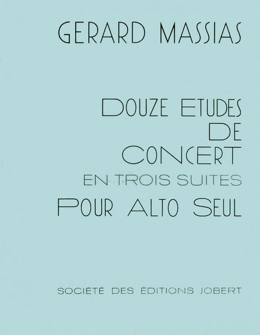 Massias: Etudes de concert en trois suites (12)
