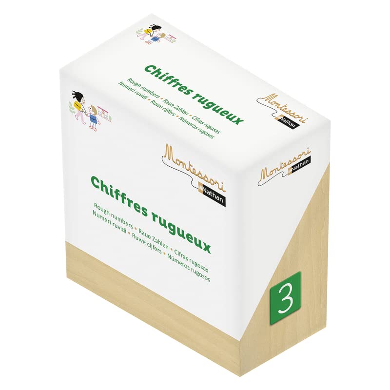 Montessori par Nathan - Chiffres rugueux de 0 à 9