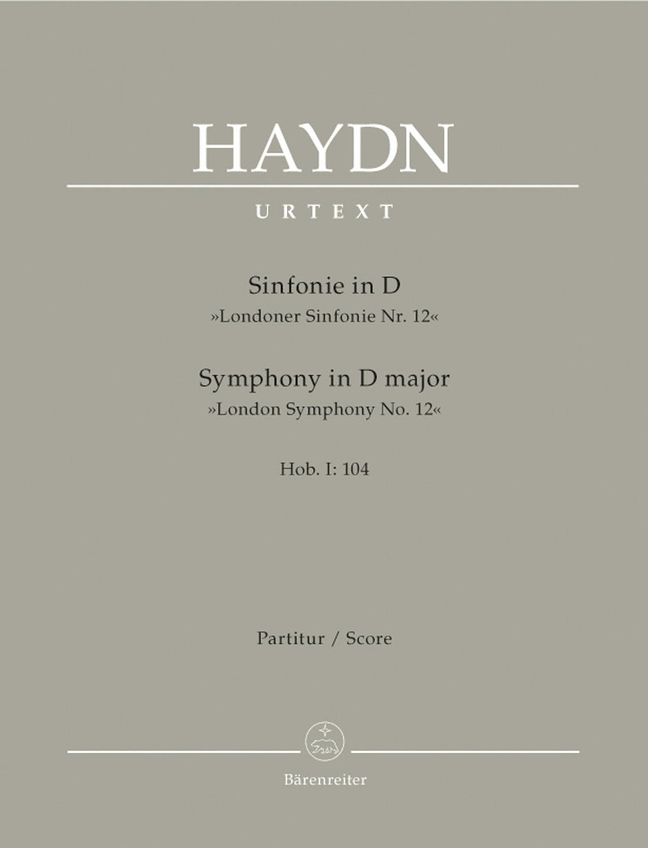 Haydn: Symphony in D Major, Hob. I:104 - London Symphony No. 12 (Full Score)