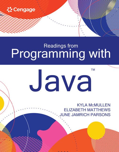 Readings from Programming with Java (MindTap Course List)
