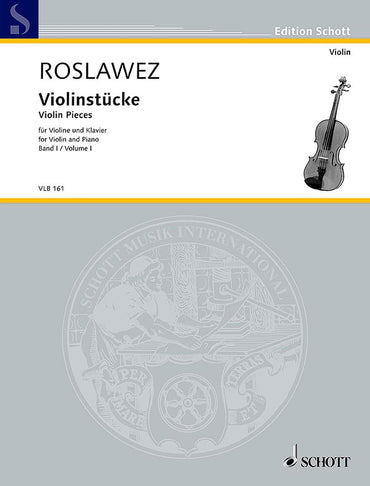 Pièces pour violon: violin and piano. (Vol. I)