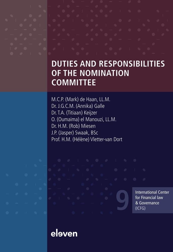 Duties and Responsibilities of the Nomination Committee (9) (International Center for Financial law & Governance)