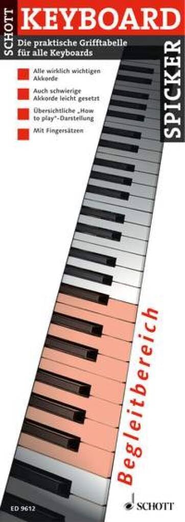 Keyboard Spicker: Die praktische Grifftabelle für alle Keyboards. keyboard.