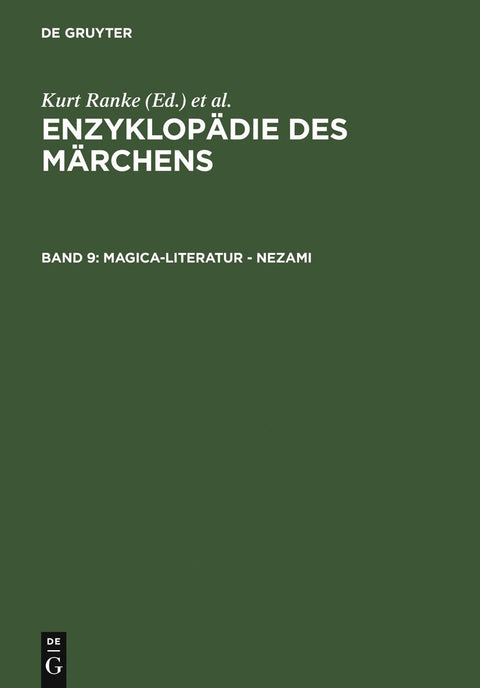 Magica-Literatur - Nezami (Enzyklopädie des Märchens, Band 9) (German Edition)