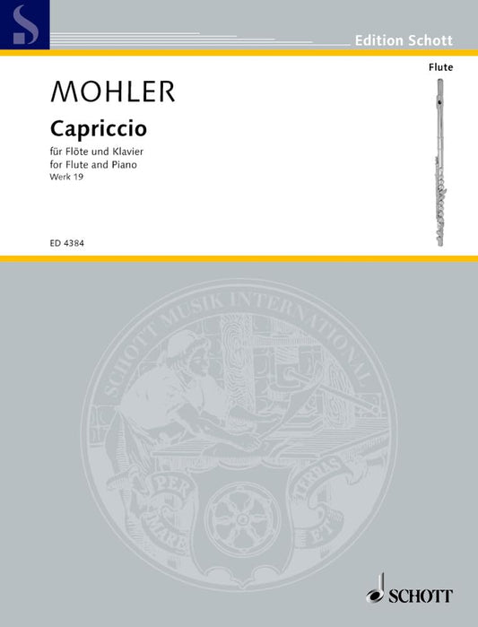 Capriccio: op. 19. flute and piano.