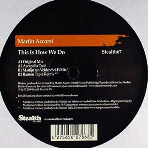 MARTIN ACCORSI / THIS IS HOW WE DO IT