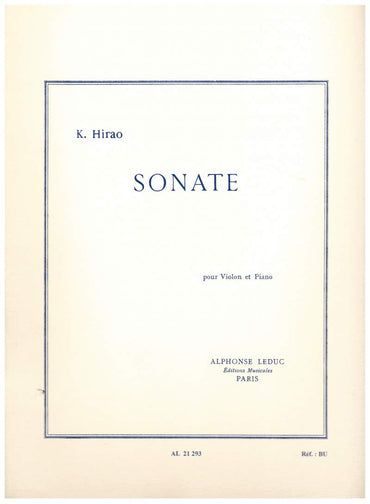 Sonate : pour violon et piano
