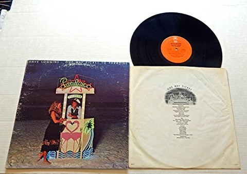 Dave Loggins One Way Ticket To Paradise - Epic Records 1977 - Used Vinyl LP Record - 1977 Pressing - Three Little Words 