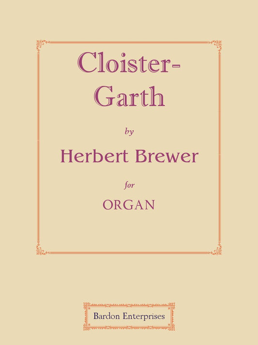 Cloister-Garth pour orgue