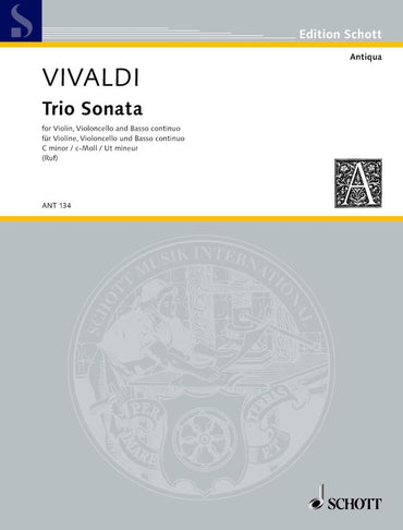 Trio Sonata c minor: RV 83. violin, cello and basso continuo. Partition et parties.