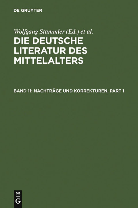 Nachträge Und Korrekturen