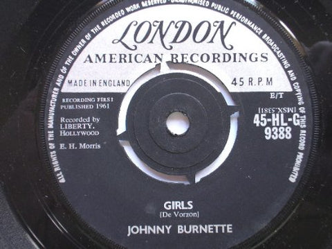Burnette, Johnny Girls 7" London HLG 9388 EX 1961