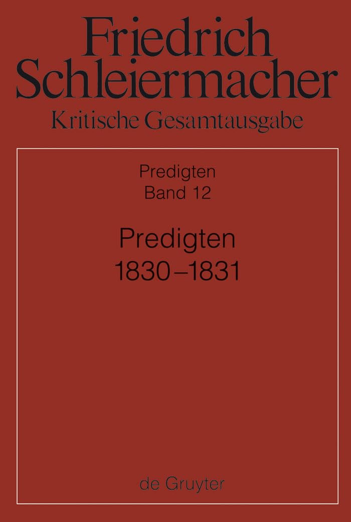 Predigten 1830-1831 (German Edition)