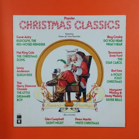 POPULAR CHRISTMAS CLASSICS SL 8100 Mastered Capitol LP Vinyl VG+ Cover VG+