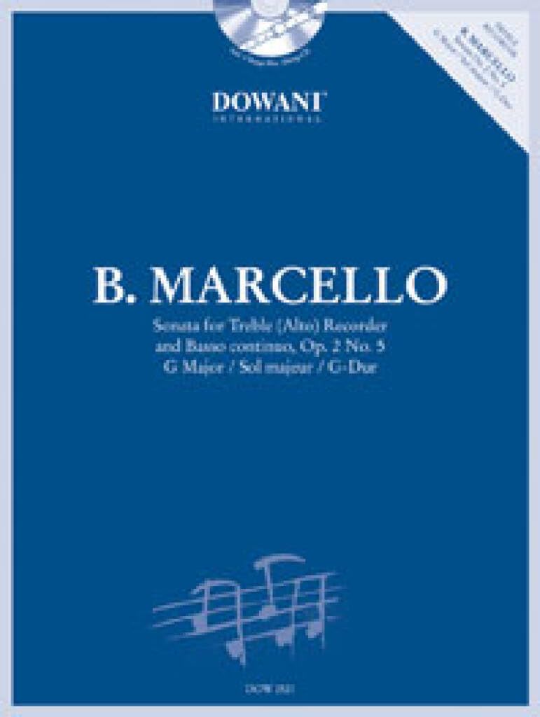 Sonata in G-Dur Op. 2 No. 5 Flûte a Bec +CD