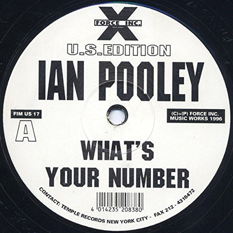 Ian Pooley - What's Your Number/Welcome To The Tunnel - Force Inc. US - FIM US 17
