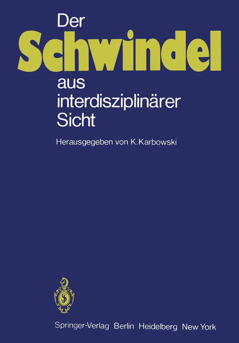 Der Schwindel aus interdisziplinärer Sicht (German Edition)