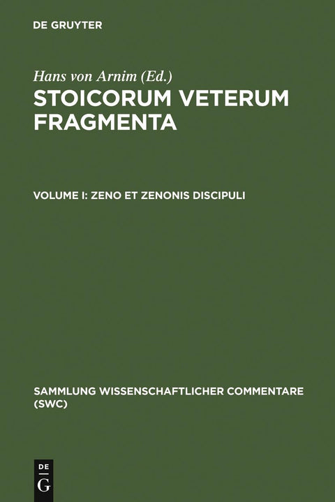 Zeno et Zenonis discipuli (Sammlung wissenschaftlicher Commentare (SWC)) (Ancient Greek Edition)