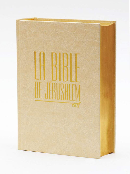 LA BIBLE DE JERUSALEM - COMPACTE BLANCHE DOREE