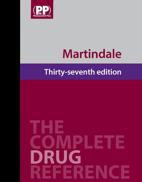 Martindale: The Complete Drug Reference, 37th Edition (Book + 1-Year Online Access Package)