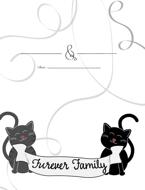 Cat Wedding Guest Book - Pet Lovers: Pet Lover's Wedding Guest Book