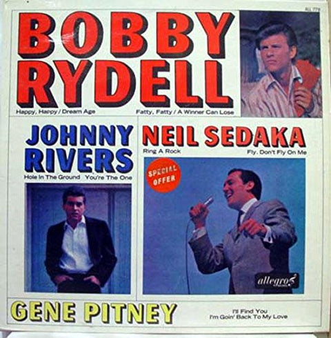 BOBBY RYDELL NEIL SEDAKA JOHNNY RIVERS & GENE PITNEY vinyl record