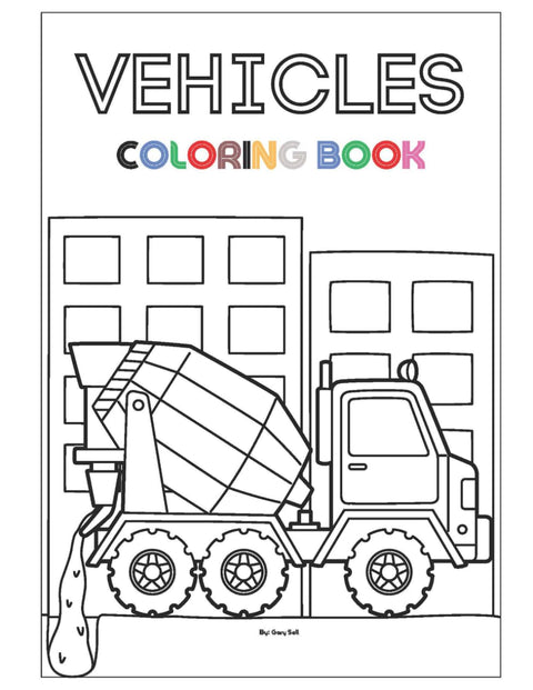 Vehicles Coloring Book for Kids (Kids Activity Books)