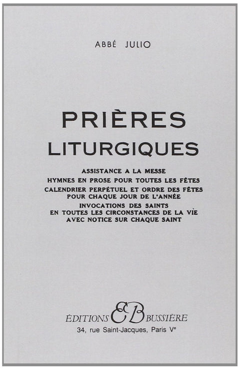 Prieres liturgiques (French Edition)