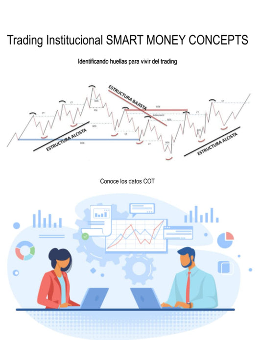 Trading Institucional SMART MONEY CONCEPTS: Identificando huellas para vivir del trading (Trading Institucional Smart Money Concepts: Desentrañando el