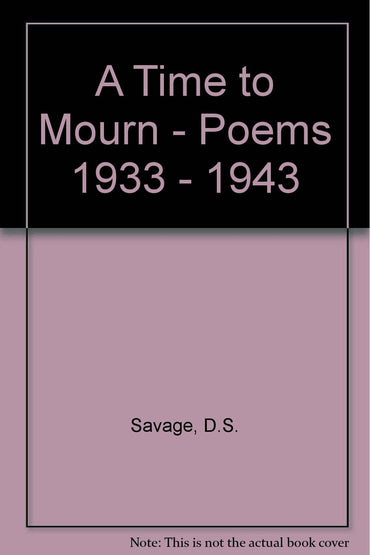 A time to mourn (poems 1934-1943)