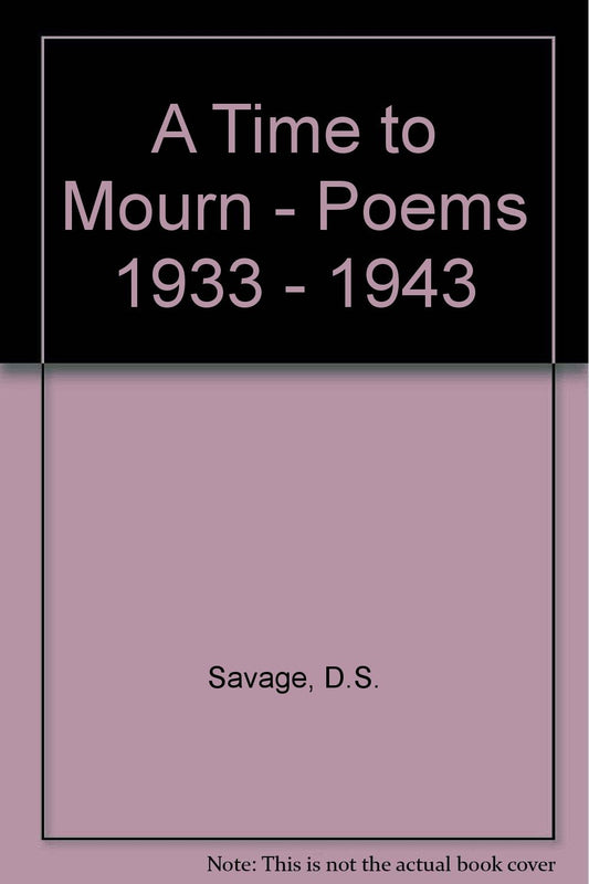 A time to mourn (poems 1934-1943)
