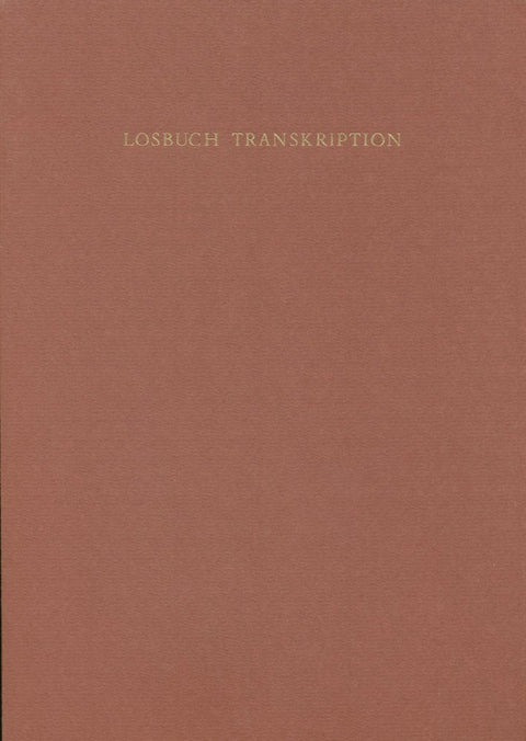 Ein Losbuch Konrad Bollstatters: Transkription Aus Cgm 312 Der Bayerischen Staatsbibliothek München (German Edition)