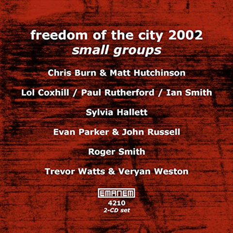 Freedom of the City 2002: Small Groups