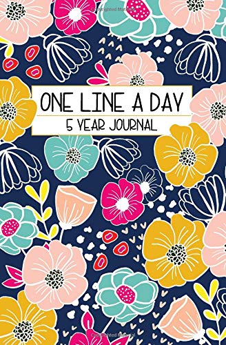 One Line A Day 5-Year Journal: Daily Memory & Thought Diary - Bright, 8" x 5.25" - 2023