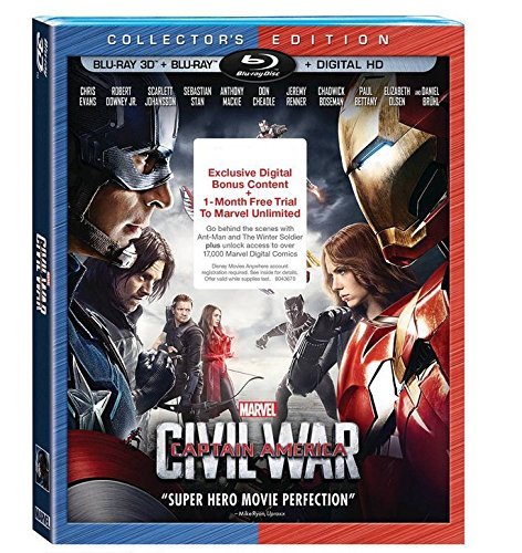 Captain America Civil War 3D Bluray Target Exclusive Edition