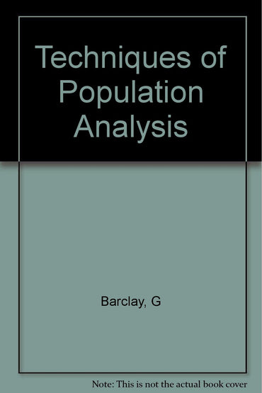 Techniques of Population Analysis