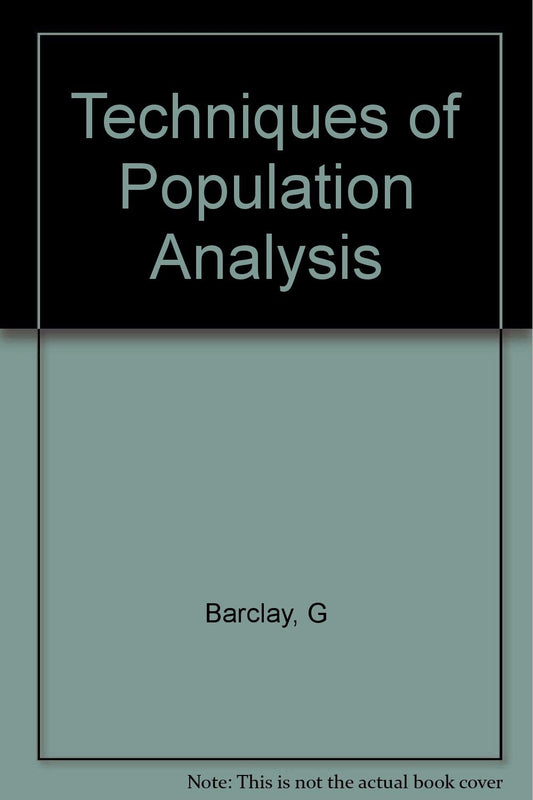 Techniques of Population Analysis