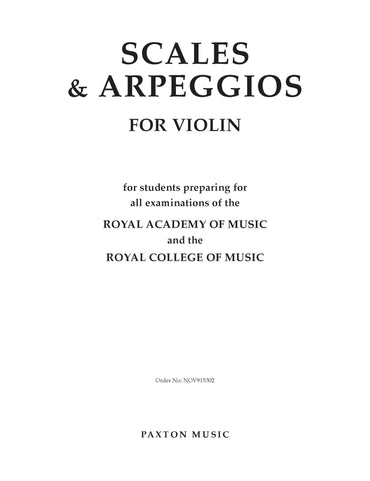 Scales And Arpeggios For Violin. Partitions pour Violon