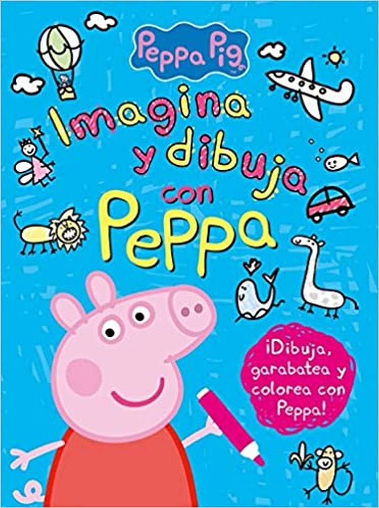 Peppa Pig. Cuaderno de actividades - Imagina y dibuja con Peppa: ¡Dibuja, garabatea y colorea con Peppa!