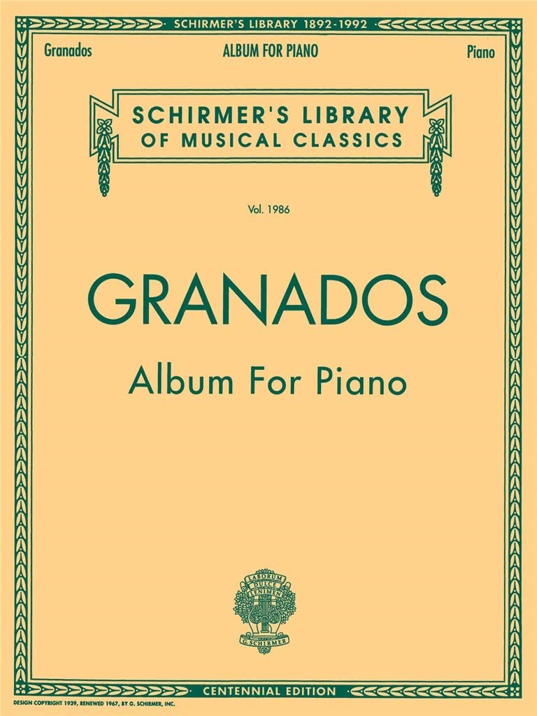 Enrique Granados: Album For Piano - Partitions