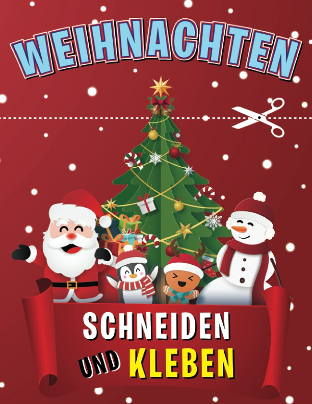 Weihnachten Schneiden und Kleben: Bastelvorlagen zu Weihnachten für Kinder I Beschäftigung zu Weihnachten für Kinder ab 
